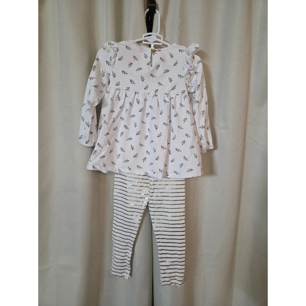Isaac Mizrahi Loves New York Toddler Girls Tunic and Gold Stripe Legging Set 2T